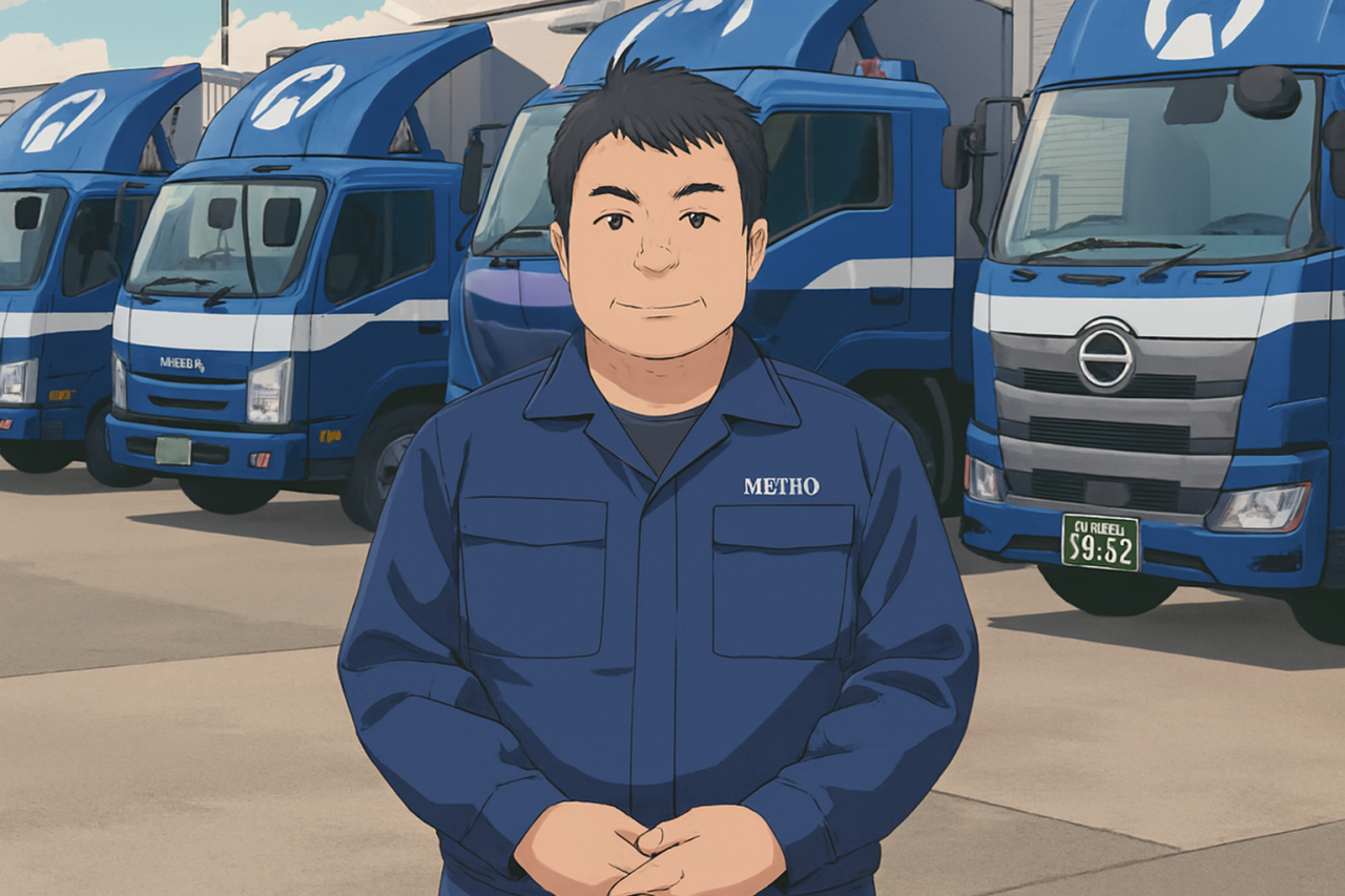 A cel-shaded, anime-